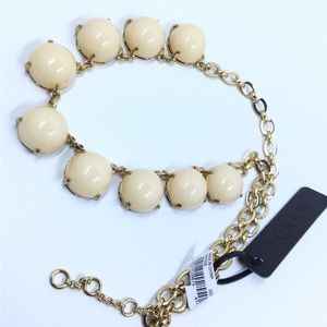 🌟 Brand new 🌟 J.Crew Cream Yellow Statement Necklace